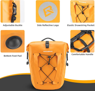 Bike Panniers Waterproof for Rear Rack