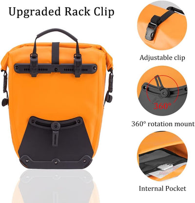 Bike Panniers Waterproof for Rear Rack