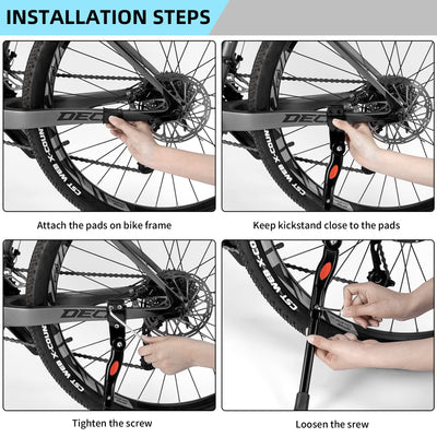 ROCKBROS Adjustable Rear Kickstand for 22"-28" Bikes