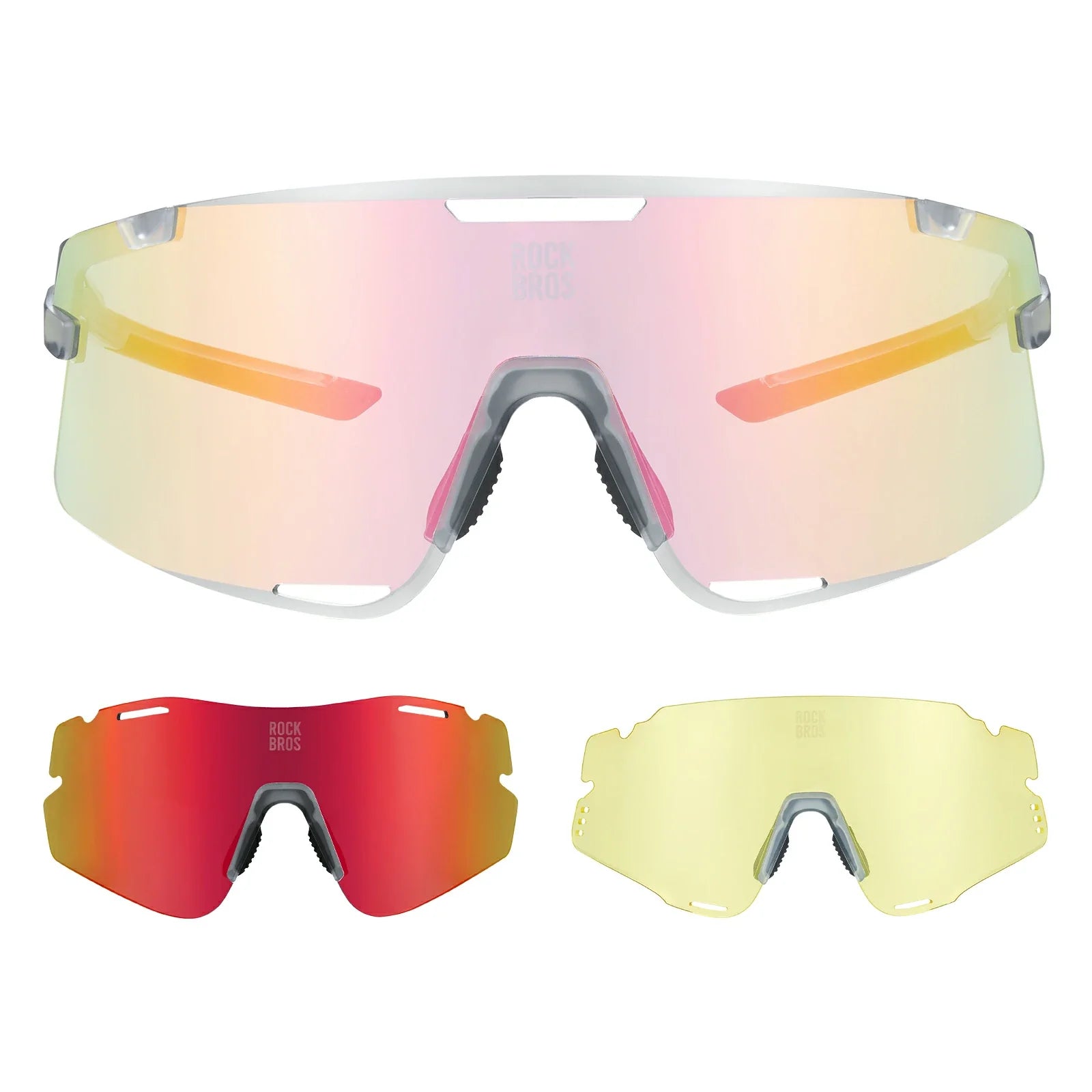 Boundless Sports Sunglasses with 3 Interchangeable Lenses