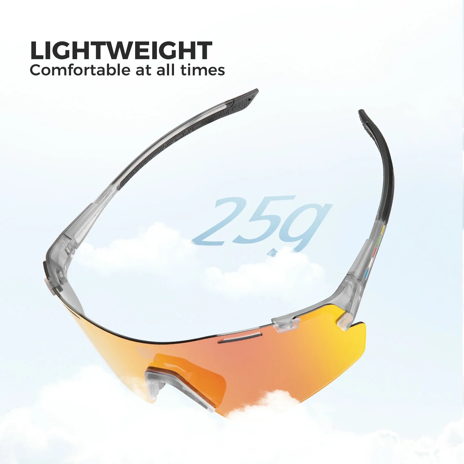Boundless Sports Sunglasses with 3 Interchangeable Lenses