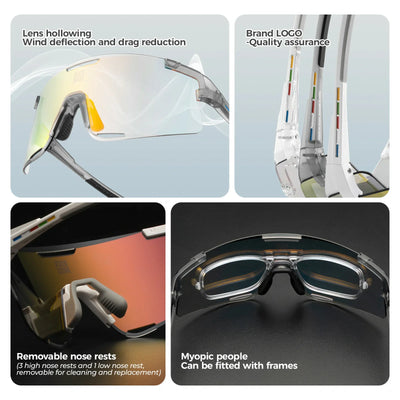 Boundless Sports Sunglasses with 3 Interchangeable Lenses