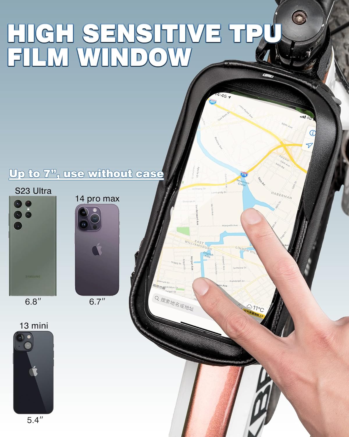 Bike Phone Bag for Secure Riding and Easy Access