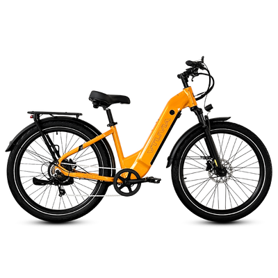 Zeal LT7 Wide Saddle Step Through City Electric Bike Lemon Yellow